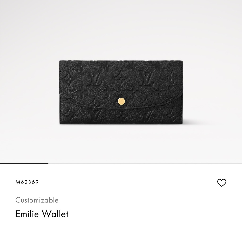 Louis Vuitton Black Wallte